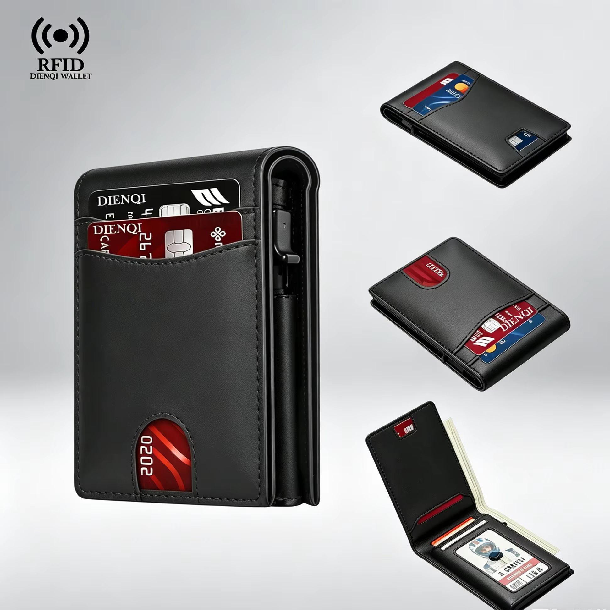 Card Top Loader - Portafoglio di Lusso per Uomo con