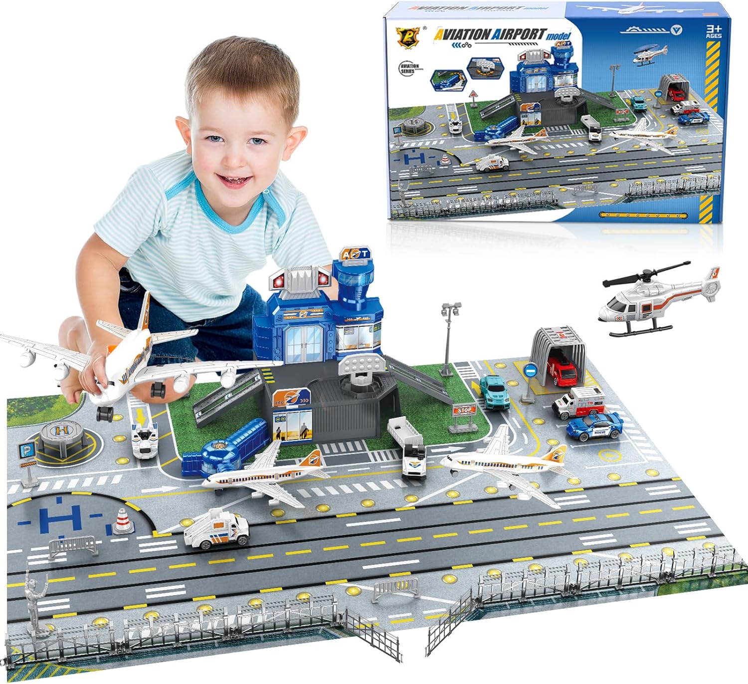 Model Airplane Plastic - Set di giocattoli per bambini con
