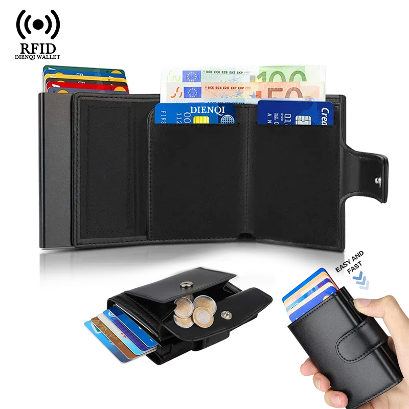 Card Top Loader - Porta biglietti da visita in metallo