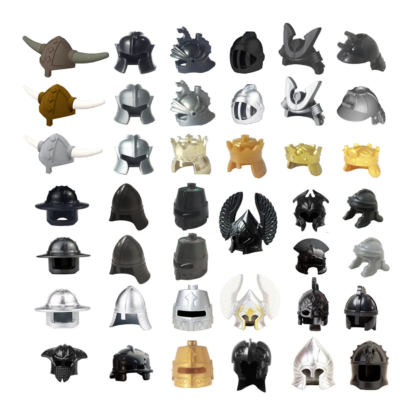 Lego Minifigure Holder - Vichingo Pirata Età Bullhorn Cappello Cavaliere