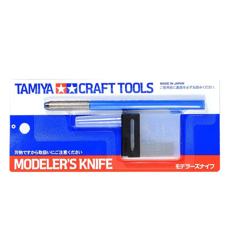 Tamiya Model Paint Set - TAMIYA 69943 modello's Knife (blu) coltello