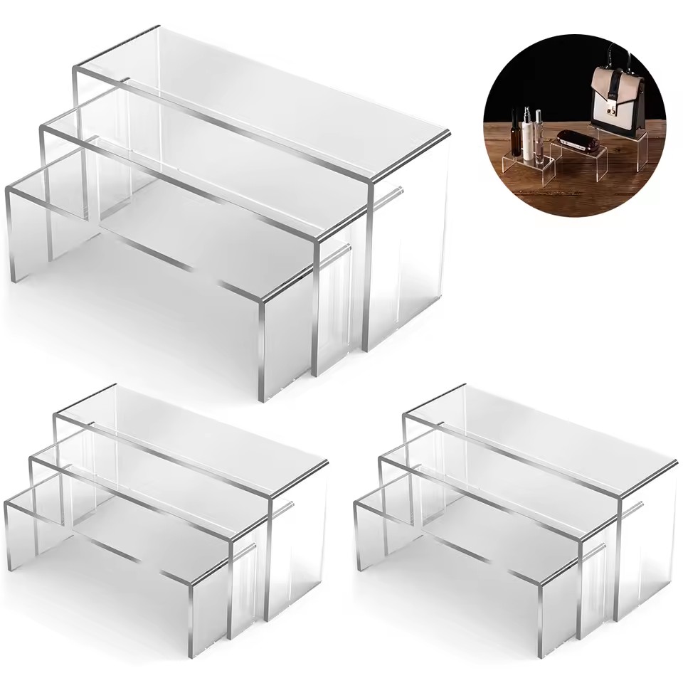 3/6/9/12Pc Acrilico Trasparent - Display Risers Set recensione e prezzo