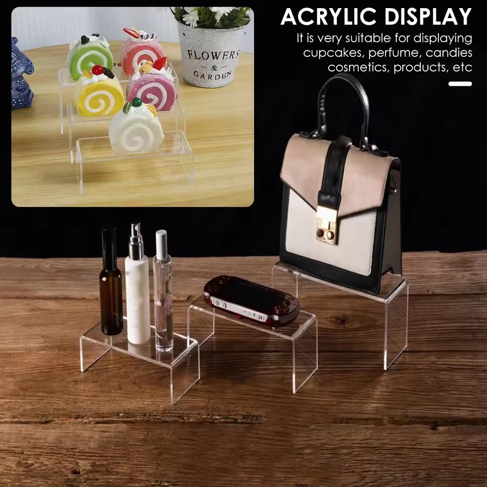 3/6/9/12Pc Acrilico Trasparent - Display Risers Set recensione e prezzo